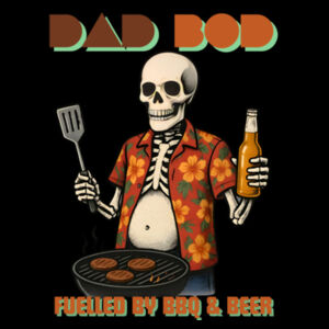DAD BOD Fueled by BBQ & Beer - AS Colour Mens Staple T shirt Design