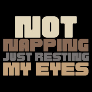 Not Napping Just Resting My Eyes - Thread Project Unisex Summer Tee Design
